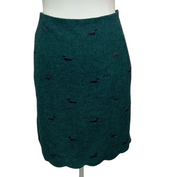 Talbots Dachshund Wool Blend Skirt - Picture 3 of 6